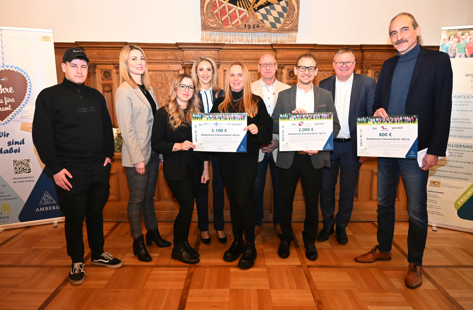Projekte der Freiwilligenagentur „Engagiert in Amberg“ mit 7.900 Euro unterstützt