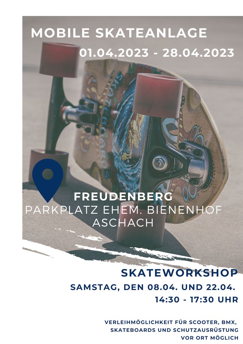 Mobile Skateboardanlage tourt wieder durch den Landkreis