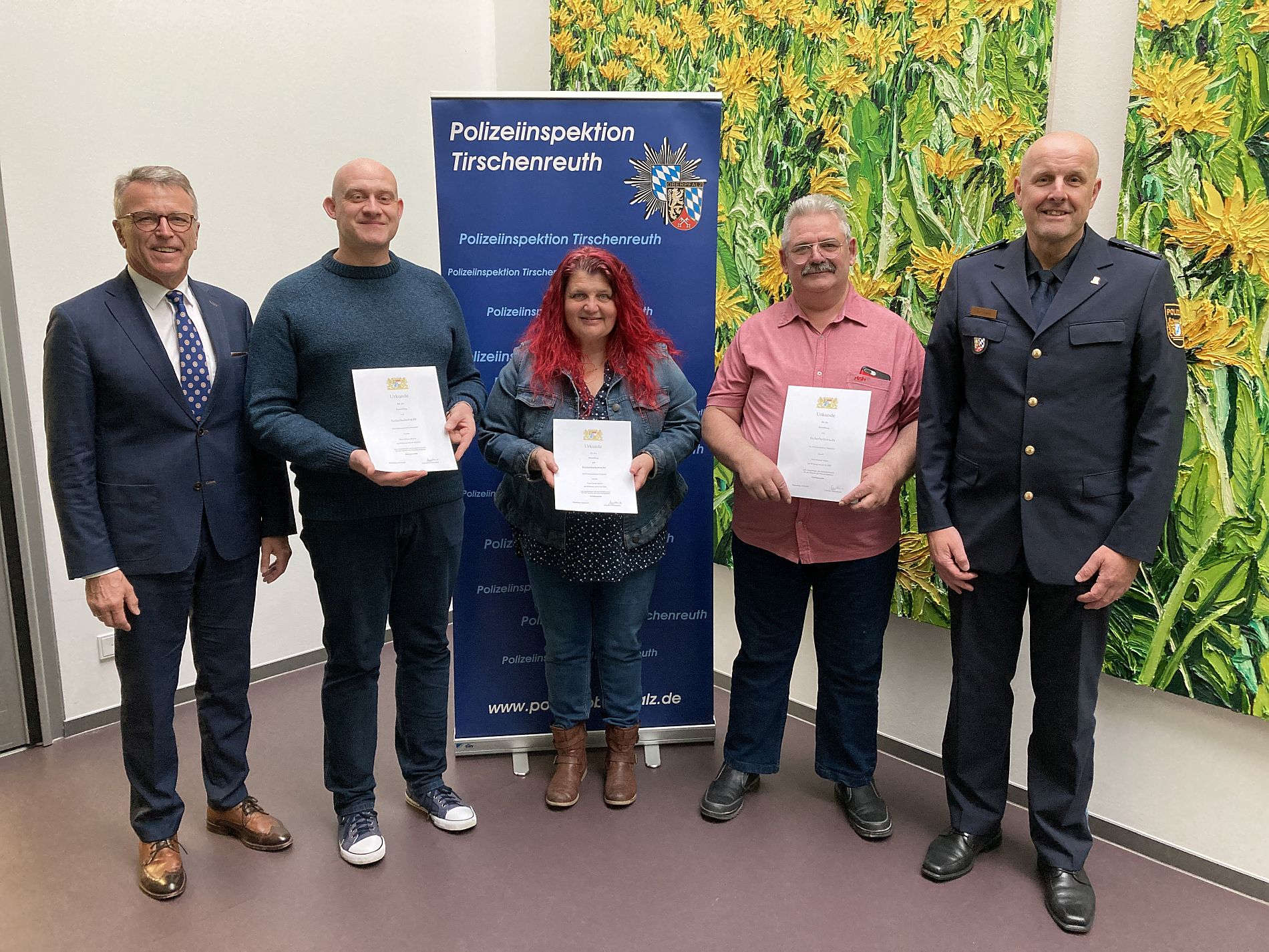 Neue Mitarbeiter in das Ehrenamt der Sicherheitswacht eingeführt