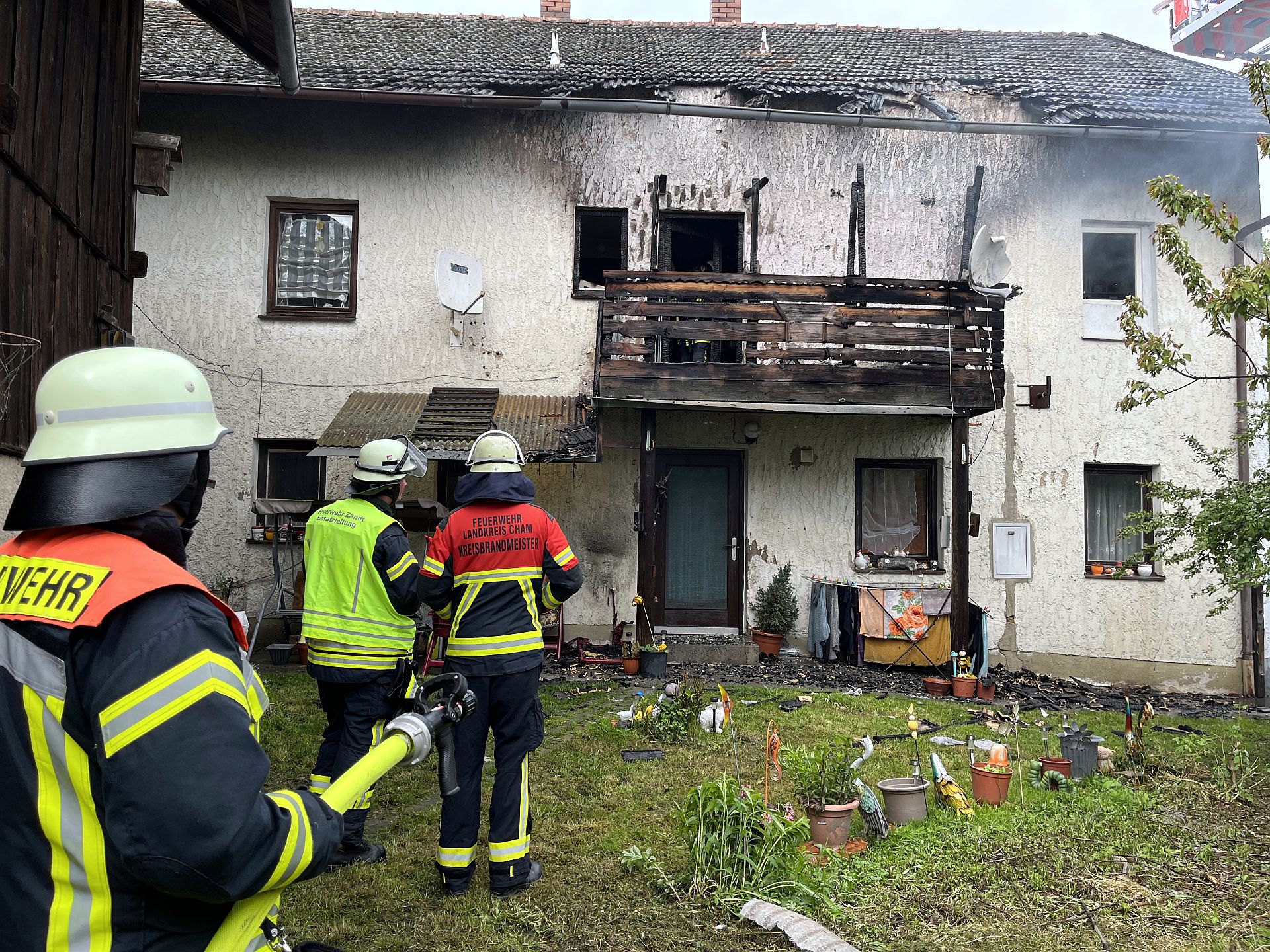 Durch das schnelle Eingreifen der Feuerwehr konnte Schlimmeres verhindert werden Foto: Kreisbrandinspektion Cham