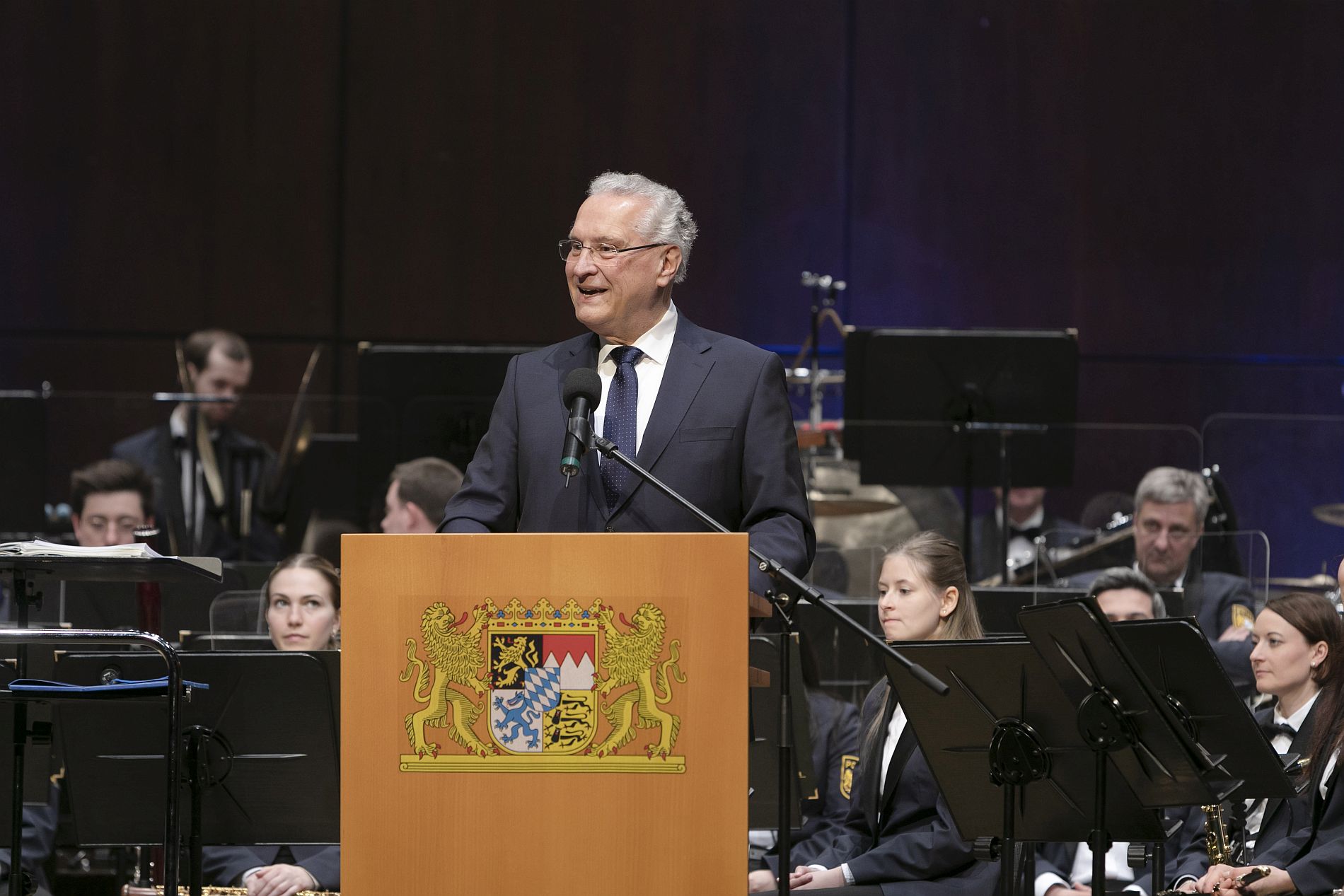 Benefizkonzert des Polizeiorchesters Bayern anlässlich des 50-jährigen Jubiläum der Verstaatlichung der Erlanger Stadtpolizei am 4. Mai 2023 in Erlangen
04.05.2023
Foto: Giulia Iannicelli/StMI