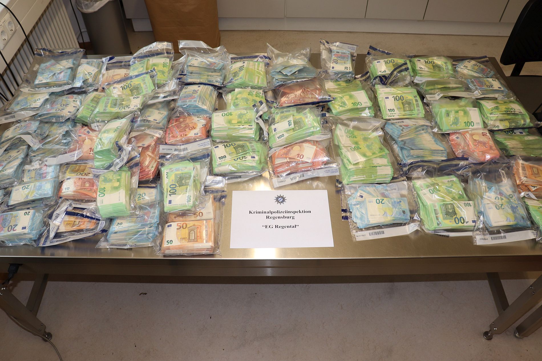 Sichergestelltes Bargeld Foto: KPI Regensburg