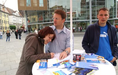 Störung eines Wahlkampfauftritts