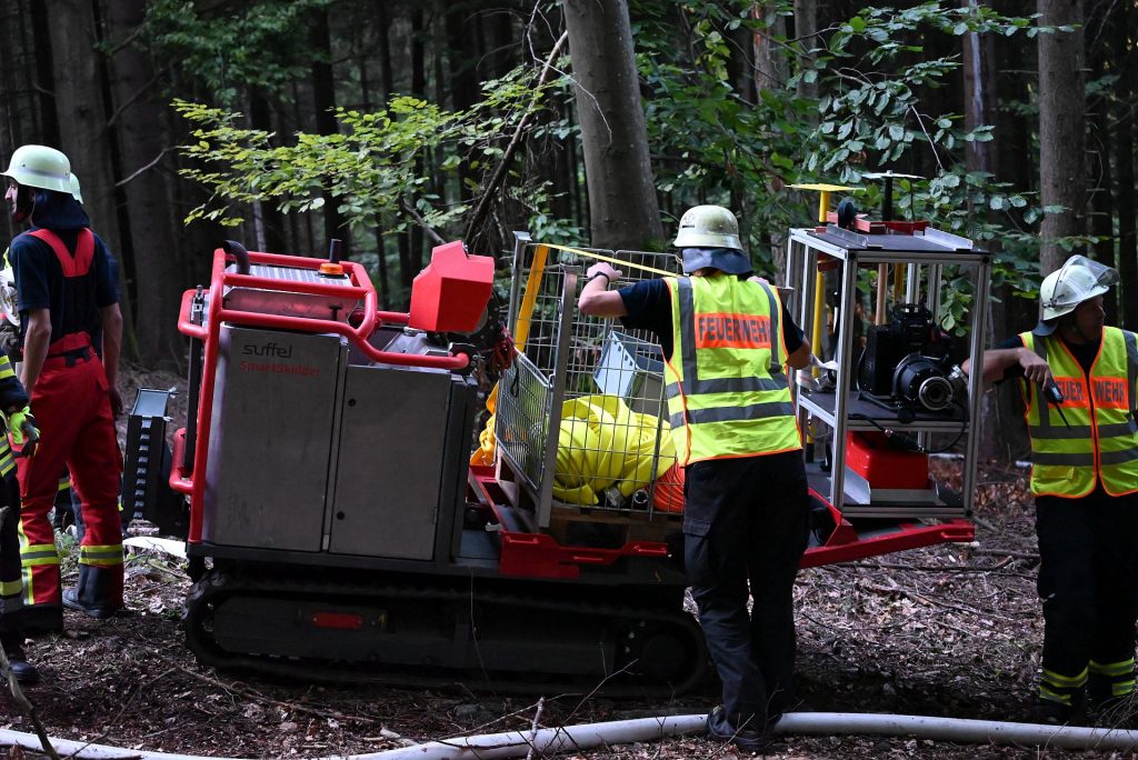 Feuerwehr bei der Katastrophenschutzübung Quelle: Kreisbrandinspektion Cham