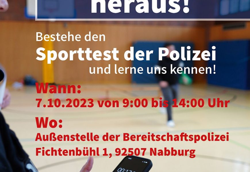 Erneuter Aktionstag des Polizeipräsidiums Oberpfalz am 7. Oktober 2023 für am Polizeiberuf interessierte Jugendliche