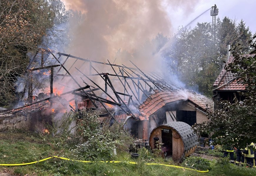 Erneuter Großbrand in Rimbach / Landkreis Cham