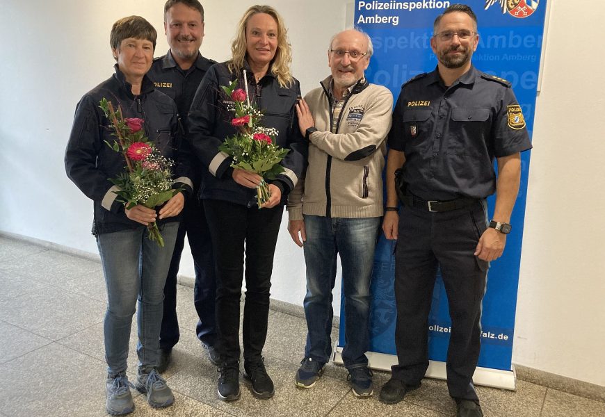 Blumensträuße für Erste-Hilfe nach Verkehrsunfall