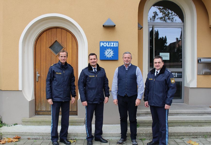 Florian Beck als Vizechef der Polizeiinspektion Burglengenfeld ins Amt eingeführt