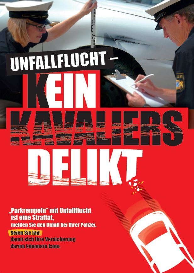 Plakat Unfallflucht