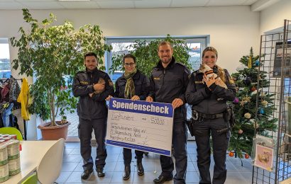 Weihnachtsspende der Polizeiinspektion Regensburg Nord