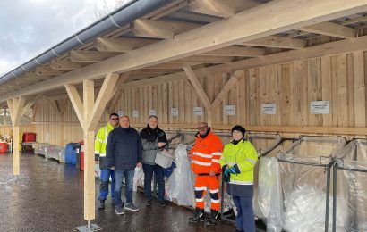 Neue Überdachung im Wertstoffhof Sulzbach