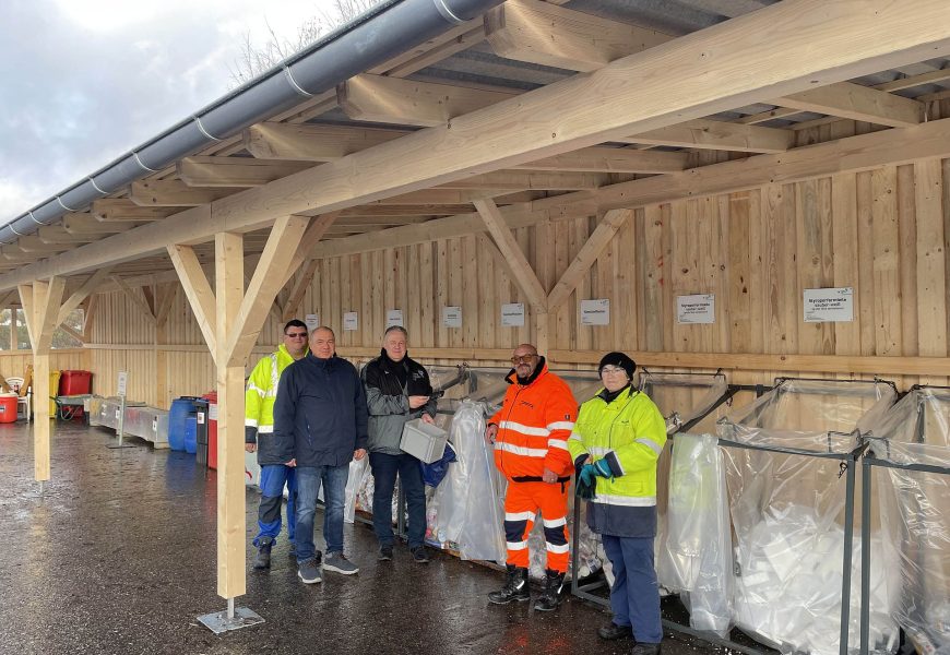 Neue Überdachung im Wertstoffhof Sulzbach