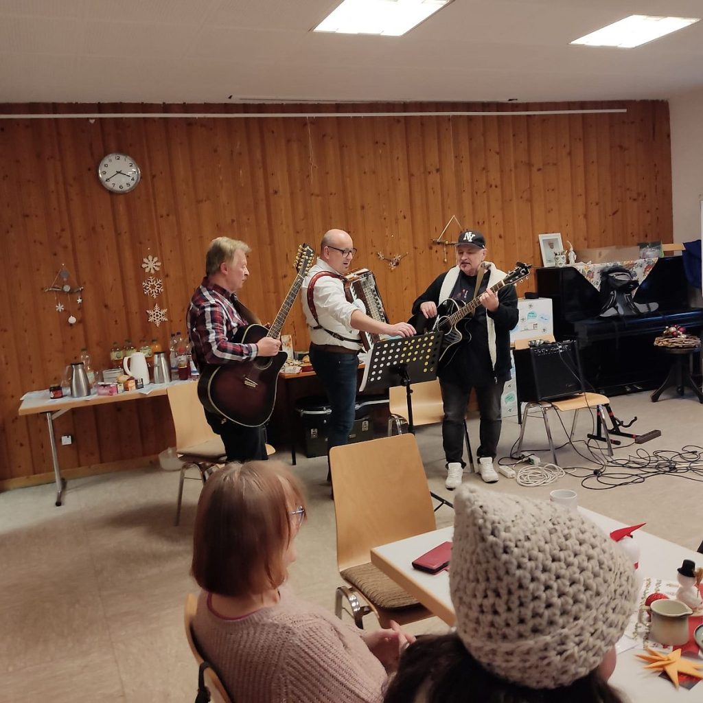 Mitglieder der Stammtischband (Helmut Gottfried, Artur Piechotta und Herbert "Olly" Olbrich)