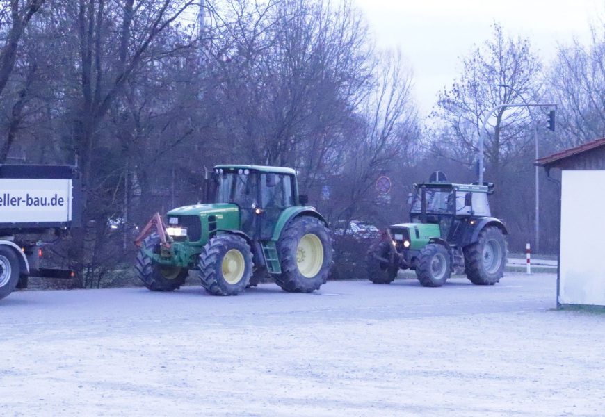 Protestaktionen von Landwirten mit Verkehrsstörungen ist auch weiterhin zu rechnen