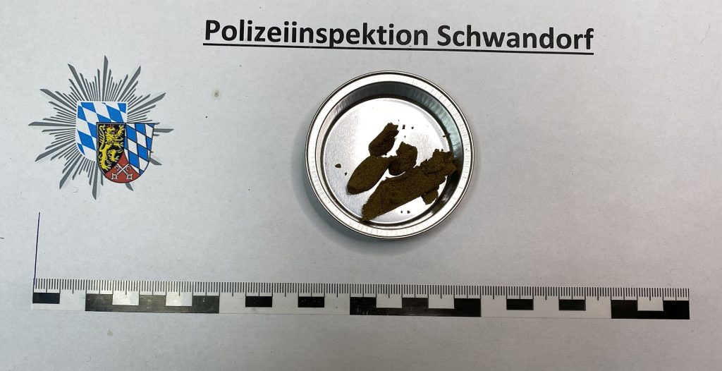 Aufgefundene Drogen Foto: PI Schwandorf