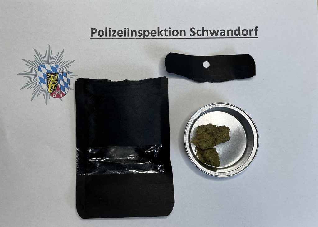 Aufgefundenes Marihuana Foto: PI Schwandorf