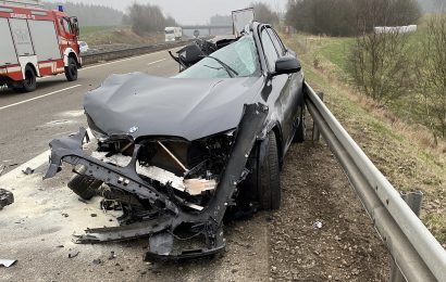 A6 zwischen Vohenstrauß und Pleystein nach Unfall mehrere Stunden gesperrt